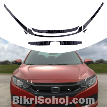 Front Upper Bumper Grill Protector For Civic 2016 - 2020